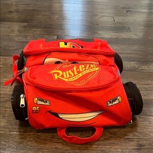 Red Lightning McQueen backpack for kids